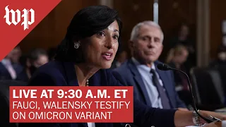 Fauci, Walensky testify at Senate hearing on omicron variant - 1/11 (FULL LIVE STREAM)