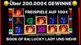 200 000€ MEGA JACKPOTS😱Novoline 100€ Freispiele Book of Ra Lucky Lady Faust Lord of the Ocean slots