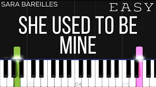 Sara Bareilles - She Used To Be Mine | EASY Piano Tutorial