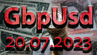 GBP USD. 20.07.2023. Прогноз форекс, разметка, сигналы на сегодня.