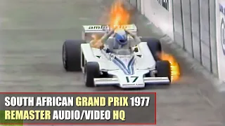 [HQ] F1 1977 South African Grand Prix (Kyalami) Tom Pryce, Niki Lauda [REMASTER AUDIO/VIDEO]