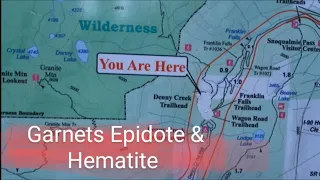 Garnets Epidote & Hematite Denney Creek Washington State