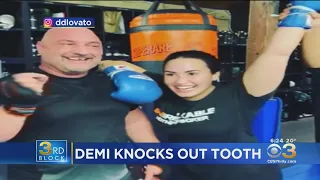 Demi Lovato Knocks Out Trainer's Tooth During Workout