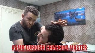 ASMR BARBER💈SLEEP MASSAGE=NECK CRACK=head,face,arm,ear,back,cup,toksen massage=kafa sırt kol masajı