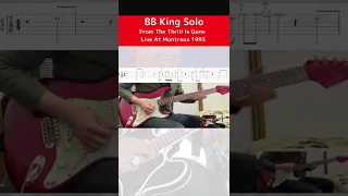 [Tabs] The Thrill is Gone Ending Guitar Solo By B.B. King From Live at Montreux 1993 #shorts