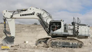 Liebherr R9150B in a quarry.