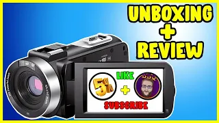 Unboxing Overview Video Camera Camcorder Full HD 24 MP Night Vision Vlogging Recorder 3.0 Inch IPS