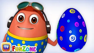 Learn BLUE Colour with Johny Johny Yes Papa | Surprise Eggs Colours Ball Pit Show | ChuChuTV 3D Fun