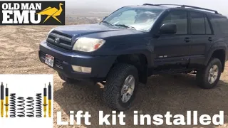 BEST OVERLAND LIFT KIT!!!!!! Toyota 4Runner gets old man emu lift kit