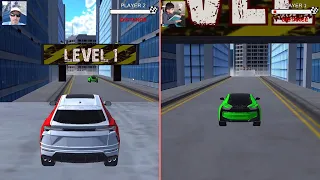 Cartoon Stunt Car Game   Two Players Gameplay