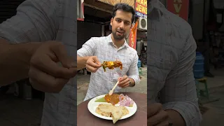 Trying the Most Famous Chaat Shop in East Delhi | Is it worth the hype? #shorts