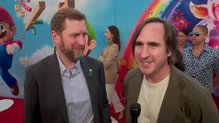 The Super Mario Bros Movie World Premiere Los Angeles - itw Aaron Horvath and Michael Jelenic