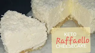 keto cheesecake (raffaello) coconut almond #shorts keto dessert