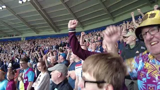 West Ham Fans after Leicester score goal ⚽😁 !!! Best Ever !!!
