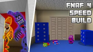 FNAF 4 Map Speedbuild (+Map Tour) in Minecraft PE / BE