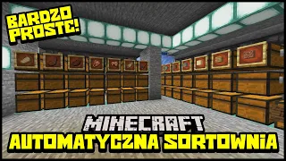 MECHANIZM SORTUJĄCY PRZEDMIOTY w MINECRAFT | Minecraft Mechanizmy | #8