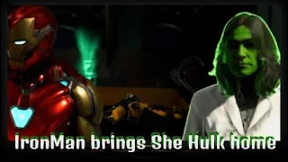 IronMan brings She Hulk home