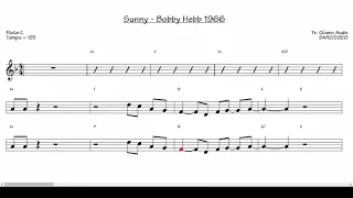 Sunny - Bobby Hebb 1966 (Flute C) [Sheet music]
