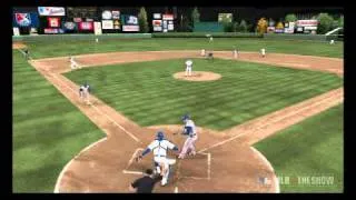 MLB 11 The Show: Round Rock Express @ Omaha Storm Chasers - Unsucessful Suicide Squeeze