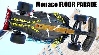 F1 2023 - Monaco FLOOR PARADE - Red Bull vs Ferrari vs Mercedes