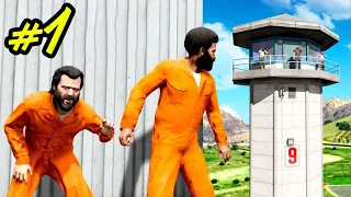 פרנקלין ומייקל בורחים מהכלא בGTA V!