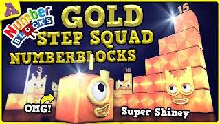 Gold STEP SQUAD Numberblocks! Super Shiney 6, 10 and more!