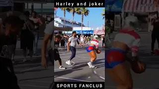 WHEN HARLEY QUINN AND JOKER PLAY BASKETBALL TOGETHER #basketball #shorts