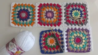 How to Crochet the Continuous Join As You Go Metod / Granny Square Joining / How to Crochet Join