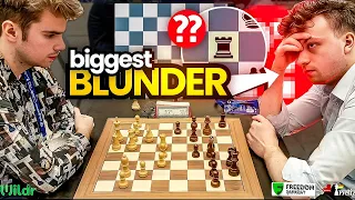 Hans Niemann blunders in a completely winning position | IM Jakub vs GM Niemann | World Blitz 2023