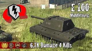 E 100  |  6,7K Damage 4 Kills  |  WoT Blitz Replays