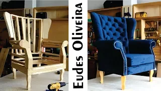 Building armchair tufted