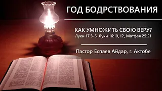 Год бодрствования | 8 | Как умножить свою веру?