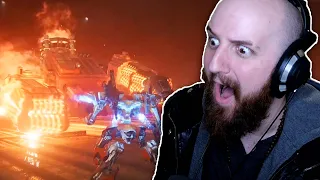 MECHA DARK SOULS LOOKS CRAZY! (new armored core trailer) | Tectone Reacts