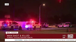 Man shot, killed in Glendale