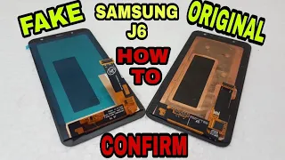 how to / fake / samsung / samsung galaxy j6 fake and original display |samsung j6 super amoled combo