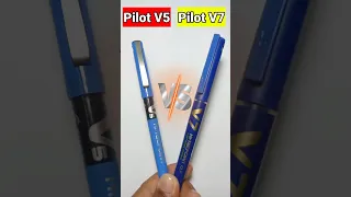 PILOT V5 vs PILOT V7 l Which is Best ??#writingmania #pilotv7 #pilotv5 #penreview #shorts #ytshort