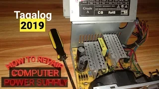 HOW TO REPAIR  ATX POWER SUPPLY NO POWER/Computer Power Supply repair.