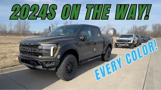 2024 Ford F-150 Raptors built Every color shown and getting ready to ship! #2024Fordraptor