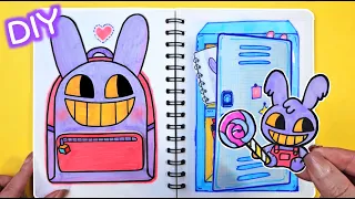 Paper diy ✨Jax School Bag #backtoschool #babycare #theamazingdigitalcircus #asmr