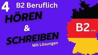 B2 Beruflich Hören und Schreiben Deutsch TEST für den Beruf B2 Kompletter Modelltest 4 mit Lösungen