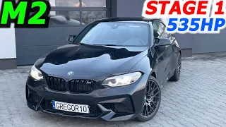 BMW M2 Competition 535HP STAGE 1 S55B30 GREGOR10 410HP Stock DYNO ChipTuning