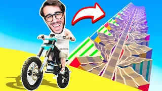 COMPLETO LA MEGA RAMPA MULTIPISTA LARGHISSIMA SU GTA 5!