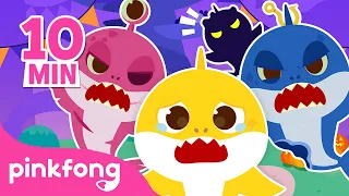 Zombie Shark Family Hide and Seek | Halloween Cartoon & Song | Pinkfong Official