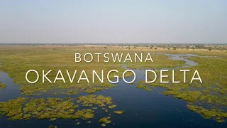 Botswana- Okavango Delta- 4K-  Aerial footage, drone and helicopter