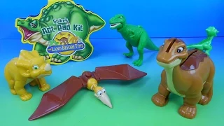 2003 THE LAND BEFORE TIME SET OF 5 WENDY'S COLLECTION MEAL TOYS VIDEO REVIEW