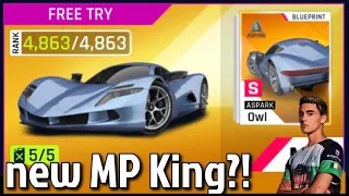 Asphalt 9 | ASPARK OWL max test ride! | NEW MP KING?!? Watch the video to find out!