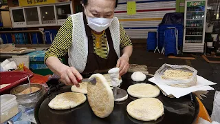 82-year-old grandmother with 50 years of experience, glutinous rice hotteok in Sindang-dong