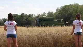 Paulina&Magda ŻNIWA -Pszenica 2016 /JohnDeere/NewHolland/Bizon/Rekord/