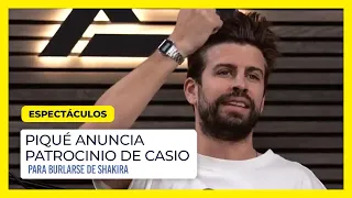 Piqué anuncia patrocinio de Casio para burlarse de Shakira