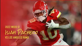 Isiah Pacheco RB Kansas City Chiefs | Every play | 2022 | Week 12 vs Los Angeles Rams